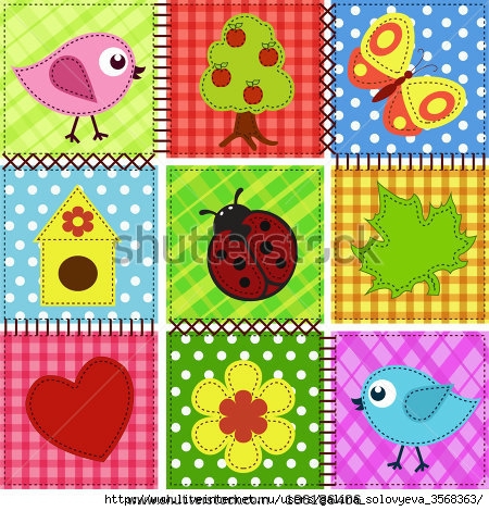 stock-vector-patchwork-with-birds-and-birdhouses-baby-seamless-background-106186406 (450x470, 227Kb)