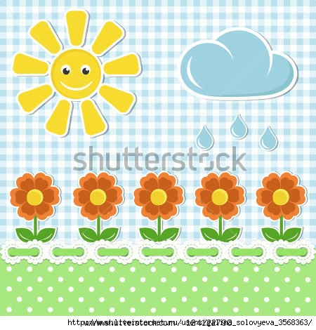 stock-vector-spring-fabric-background-with-sun-and-flowers-124122790 (450x470, 158Kb)