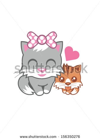 stock-vector-grey-mother-and-her-kittens-156350276 (338x470, 38Kb)
