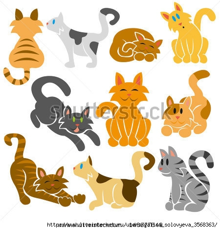 stock-vector-set-of-cute-different-vector-cats-146677649 (450x470, 119Kb)