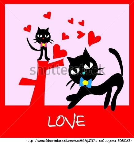 stock-vector-valentine-s-day-card-two-black-cat-kitten-with-love-heat-pink-background-93617071 (437x470, 80Kb)