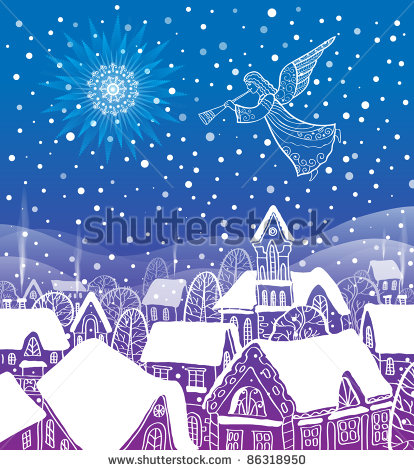 stock-vector-angel-of-the-city-at-christmas-86318950 (414x470, 85Kb)