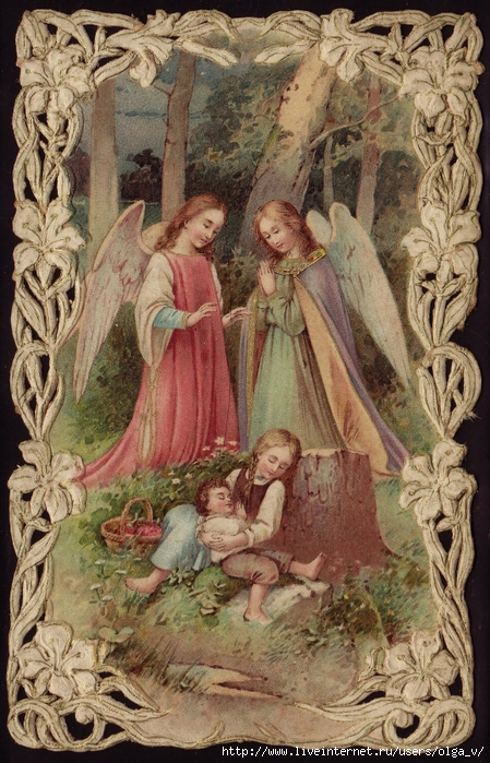 untitles angels and children in woods (449x700, 338Kb)