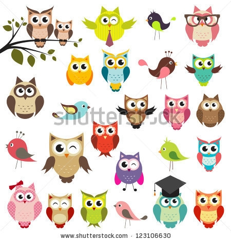stock-photo-set-of-owls-raster-version-123106630 (450x470, 138Kb)