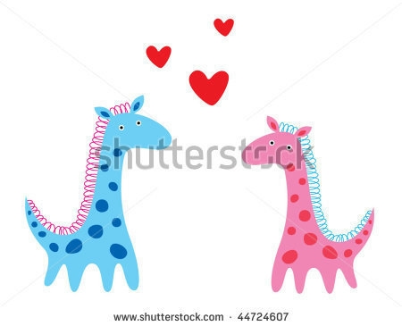 stock-vector-giraffe-couple-44724607 (450x365, 47Kb)