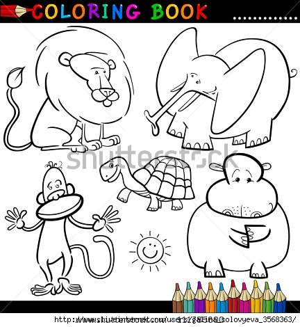 stock-vector-coloring-book-or-page-cartoon-illustration-of-funny-wild-and-safari-animals-for-children-111785600 (432x470, 129Kb)