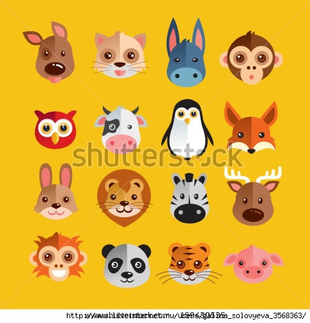 stock-vector-funny-animal-heads-vector-illustration-159430535 (450x470, 105Kb)