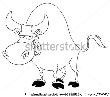 stock-vector-outlined-bull-60885526 (450x396, 53Kb)