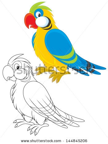 stock-vector-parrot-144845206 (351x470, 71Kb)