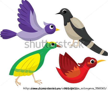 stock-vector-set-of-bright-cartoon-birds-76048411 (450x382, 75Kb)