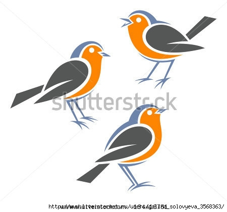 stock-vector-stylized-birds-european-robin-134413781 (450x420, 59Kb)