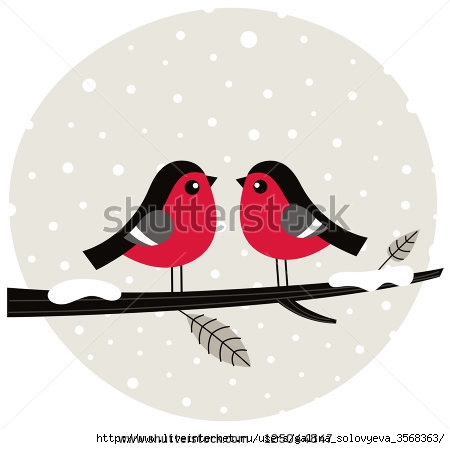 stock-vector-winter-birds-sitting-on-the-branch-125044847 (450x449, 60Kb)