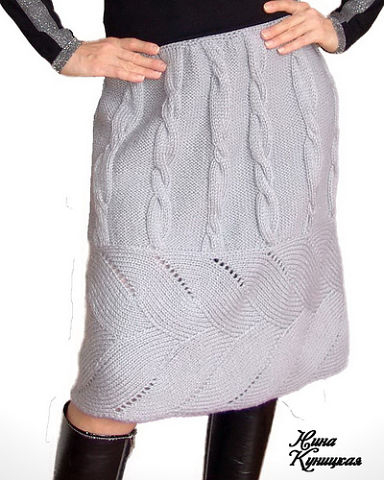 Великолепная юбка спицами (384x480, 106Kb)