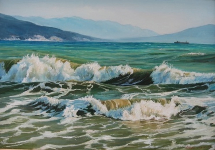 Берег черного моря картина