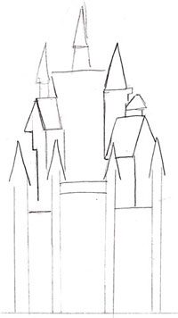 Как нарисовать замок карандашом - легкие поэтапные мастер-классы