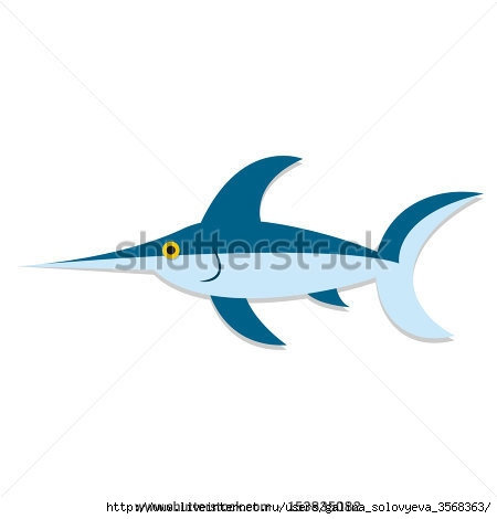 stock-vector-vector-cute-cartoon-blue-swordfish-isolated-icon-153835082 (450x470, 38Kb)