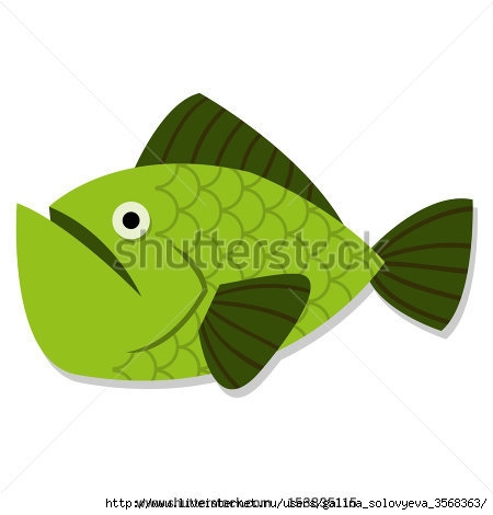 stock-vector-vector-cute-cartoon-green-fish-isolated-icon-153835115 (450x470, 56Kb)