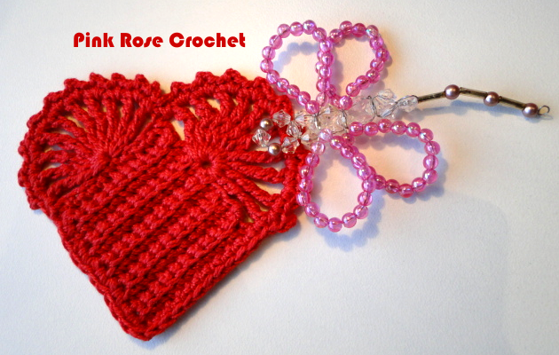 Coração de Croche  Crochet Red Heart (630x400, 480Kb)