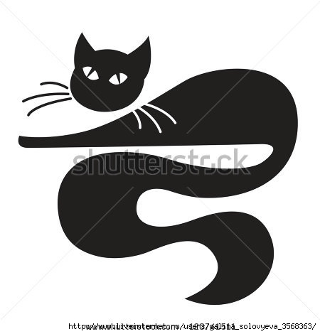 stock-vector-black-cat-lying-over-white-background-120741511 (450x470, 47Kb)