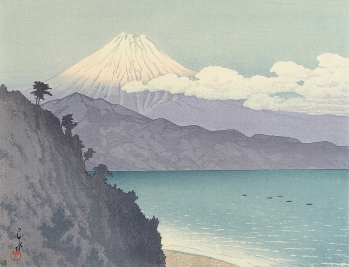 Hasui Kawase 1883-1957 - Mt. Fuji from Satta Pass (700x535, 258Kb)