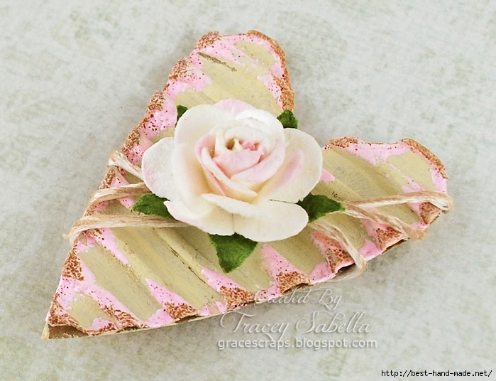 Twine Wrapped Corrugated Heart Tutorial ~ Tracey Sabella gracescraps.blogspot.com Step 7 (700x536, 285Kb)