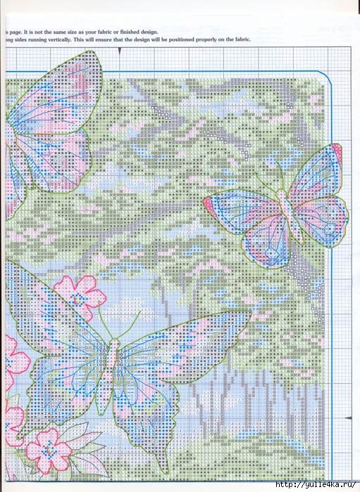 ФЧК-3202 Бабочки в лесу. Схема для вышивки бисером Феникс