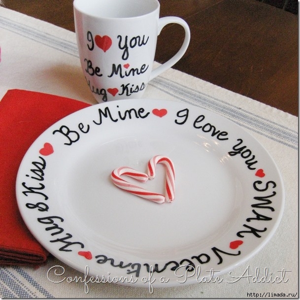CONFESSIONS OF A PLATE ADDICT DIY Valentine Sharpie Plate_thumb[9] (609x609, 222Kb)