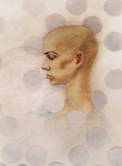 Portrait of Ruslana. 46x62. Paper, mixed technique (514x700, 324Kb)