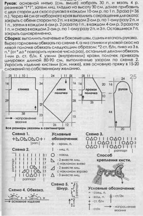 голубая кофточка с неровным краем спицами 3 (464x700, 400Kb)