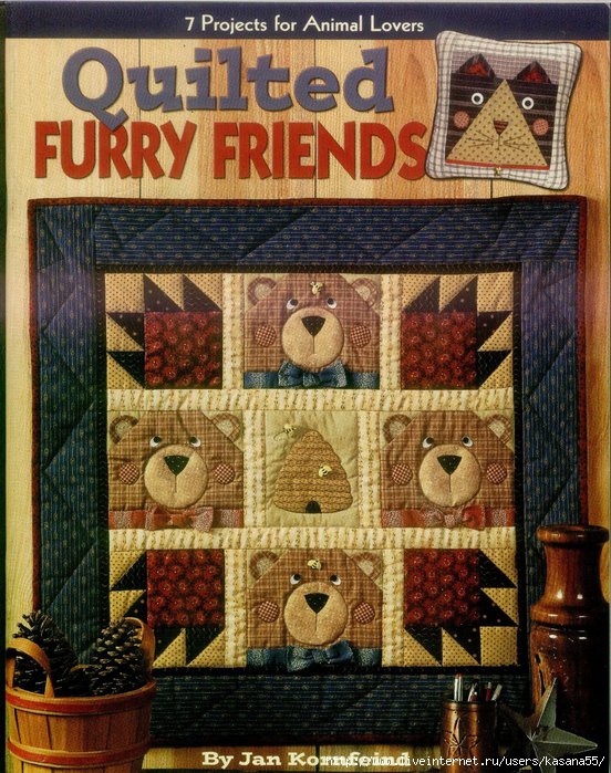 Quilted furry friends-LA (552x700, 303Kb)