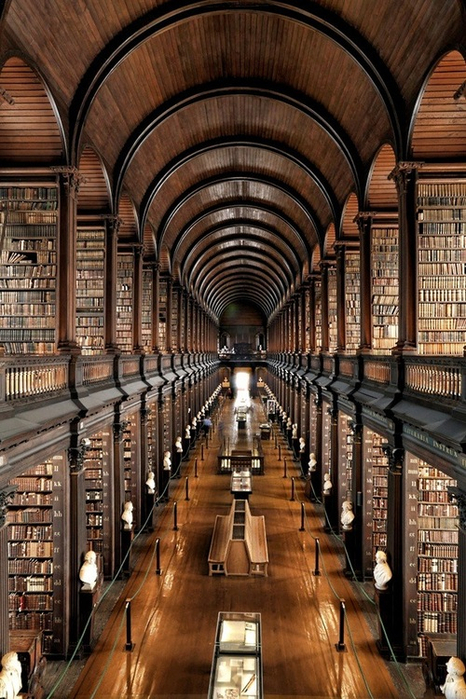 Trinity College Library, Dublin, Ireland (466x700, 446Kb)