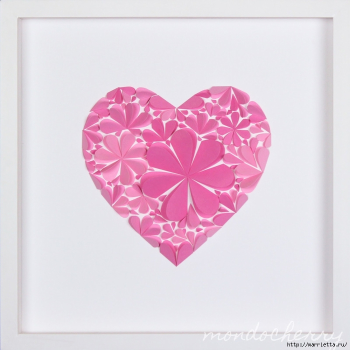 Cheerful Paper Heart Wall Art Designs on imgfave