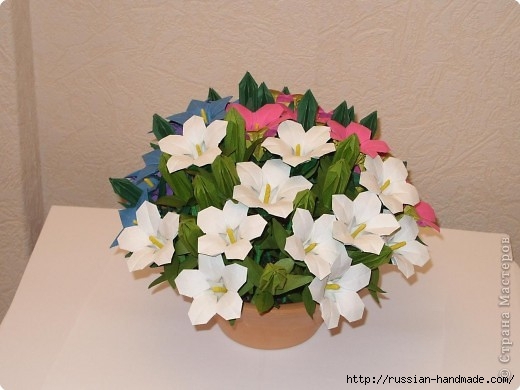 весенний букет цветов в технике оригами (2) (520x390, 108Kb)