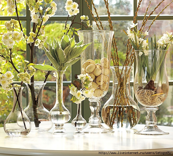 Что поставить в прозрачную вазу? 15 идей для вашего дома