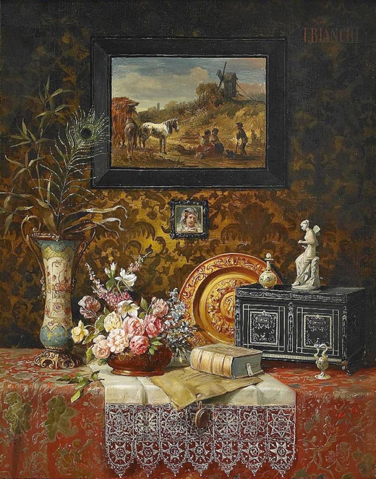 3727985_I__Bianchi_Italian__Still_Life_with_Antiquities_and_a_Bouquet (549x700, 366Kb)