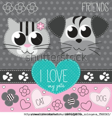 stock-vector-cat-and-dog-vector-illustration-169522670 (450x470, 125Kb)