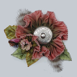  101122b Rose ornament w silver (528x528, 154Kb)