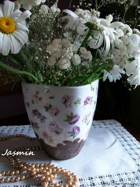 Стильная цветочная ваза из глиняного горшка (7) (480x640, 230Kb)