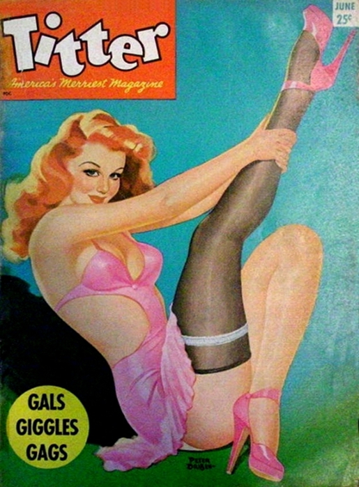 Peter Driben Cover Art, Titter Magazine - 1954 Jun (515x700, 272Kb)