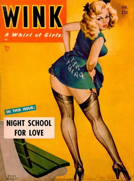 Peter Driben Cover Art, Wink Magazine - 1952 Feb (516x700, 297Kb)