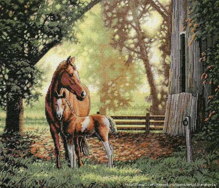 Stitchart-Mare-and-foal0 (700x602, 558Kb)