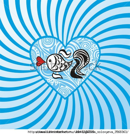 stock-vector-sea-beautiful-cartoon-fish-heart-wave-pattern-round-design-element-vector-illustration-164319788 (450x470, 190Kb)