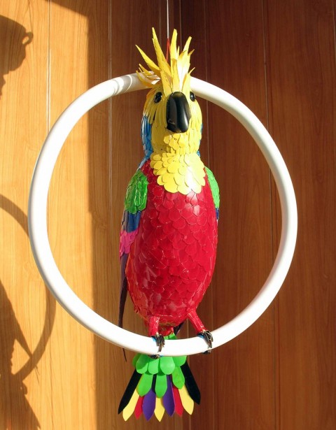 Как сделать фонтанчик для попугая своими руками. | VK
