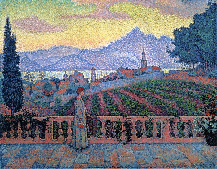 The Terrace, Saint-Tropez, 1898 (700x547, 590Kb)