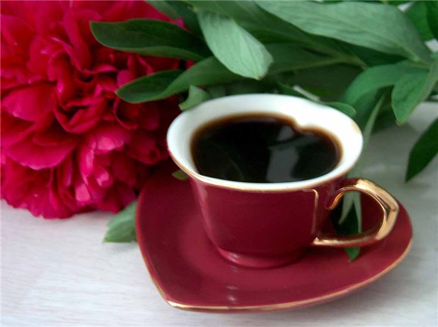 صور قهوة مع وردة