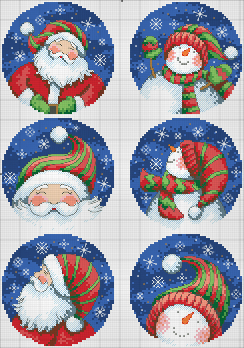 Santa_amp_amp_Snowman_Ornaments (490x700, 425Kb)
