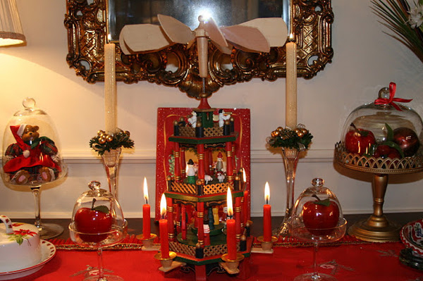 Декор на рождественский стол