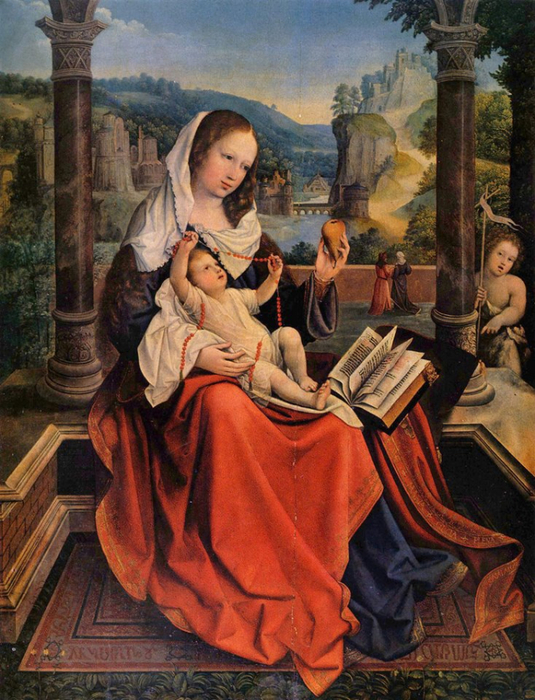 Bernaert van Orley - Virgin and Child (535x700, 479Kb)