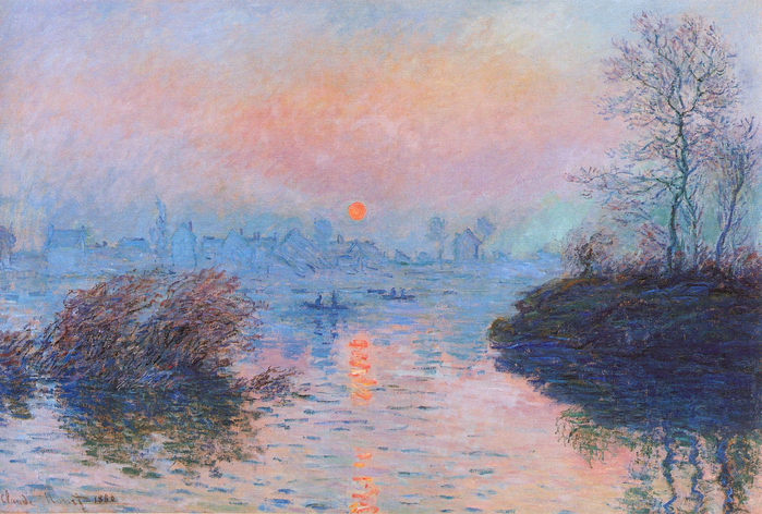 2_Claude_Monet,_sunset-on-the-seine-at-lavacourt-winter-effect (700x472, 504Kb)