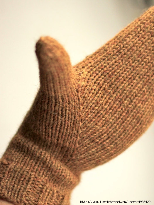 Вязание варежек с клином большого пальца — схема вязания спицами с описанием на irhidey.ru